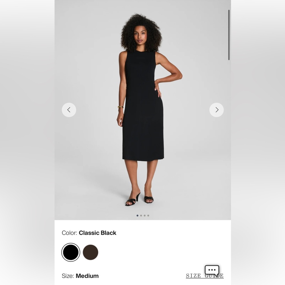 SPANX Classic Black Midi Dress
